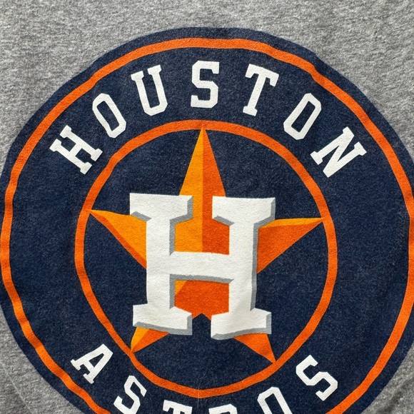 Houston Astros New Era Grey MLB Vneck tshirt size large - Picture 4 of 5